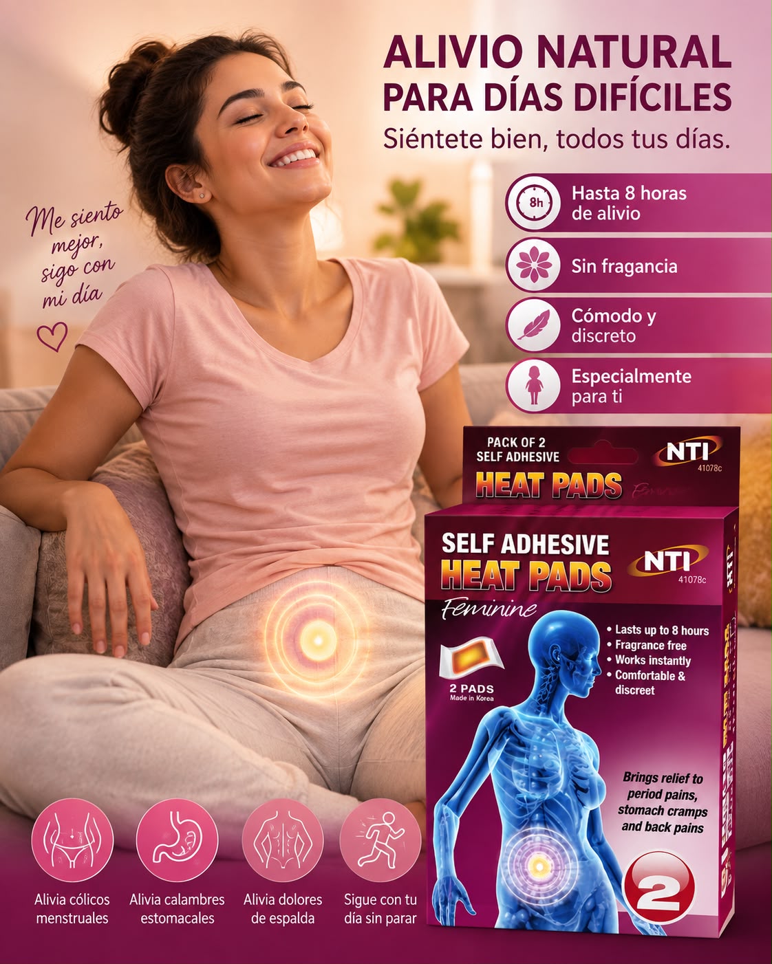 PARCHE PARA DOLOR MENSTRUAL