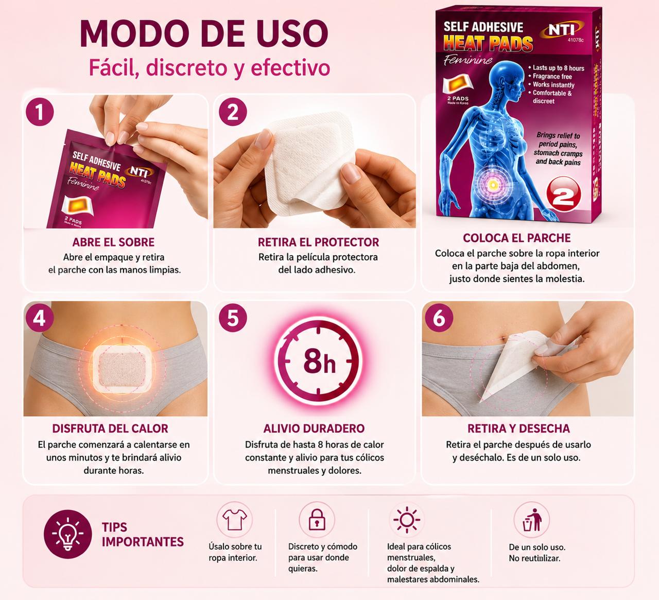 PARCHE PARA DOLOR MENSTRUAL