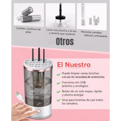 Limpiador brochas de maquillaje