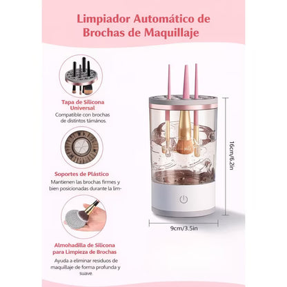 Limpiador brochas de maquillaje