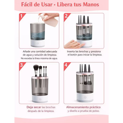 Limpiador brochas de maquillaje