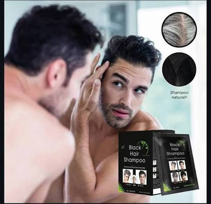Shampoo Tinte Negro para canas 10 Sobres
